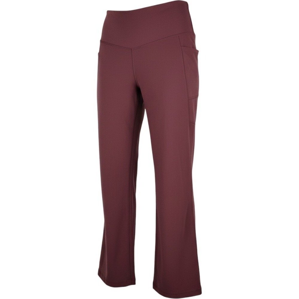 Jockey Sport Womens Burgundy Moisture Wicking Yogo Capri Legging Pants Size M
